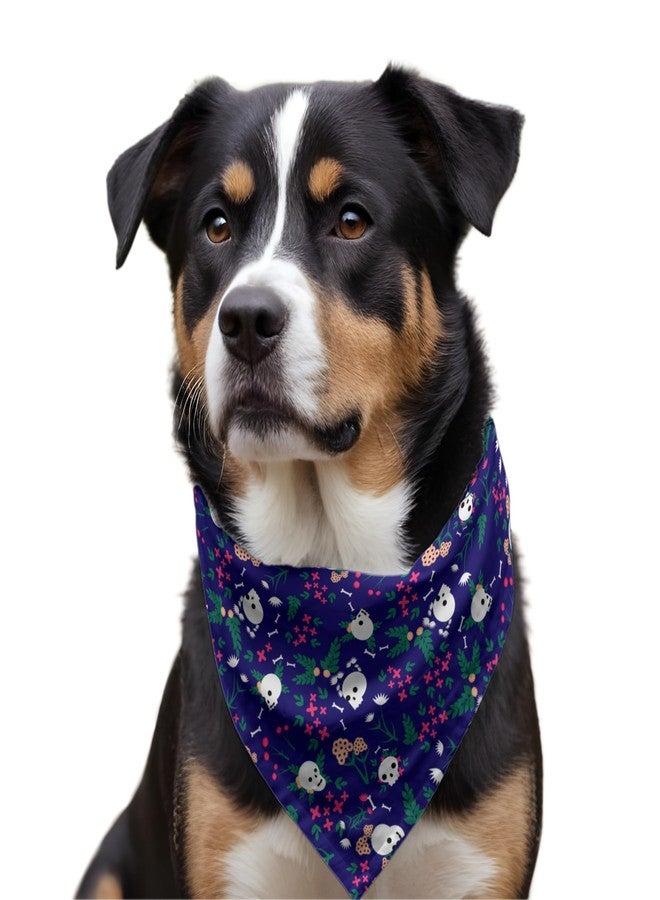 W Brings Skulls are Bad Ass Bandana/Scarf | This Stunning Gorgeous Design Dog Bandana Scarf is Perfect Styling Accessory for Dogs Large, Medium & Small. One Size Fits All. - Image 5